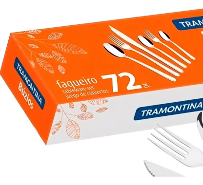 Faqueiro Tramontina Búzios 72 Peças Aço Inox Para Churrasco