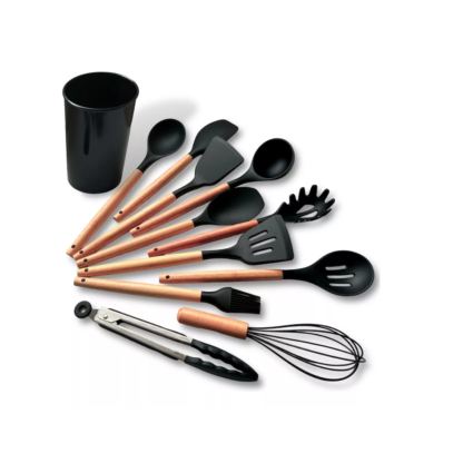 Kit C/12 Utensílios De Cozinha Silicone